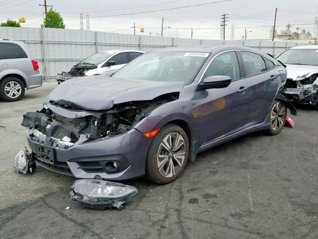 2HGFC1F76HH635079 - 2017 HONDA CIVIC EXL GRAY photo 2