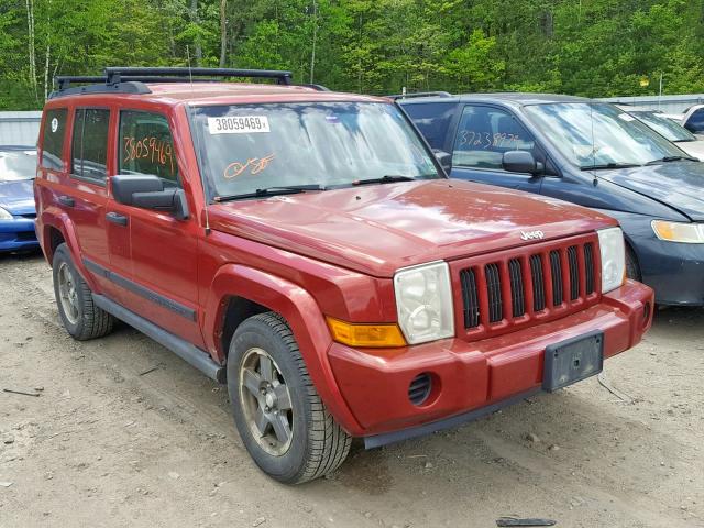 1J8HG48K26C195241 - 2006 JEEP COMMANDER RED photo 1