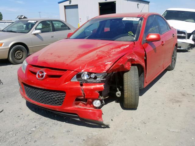 JM1GG12L061106376 - 2006 MAZDA SPEED 6 RED photo 2