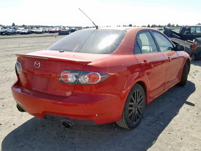 JM1GG12L061106376 - 2006 MAZDA SPEED 6 RED photo 4