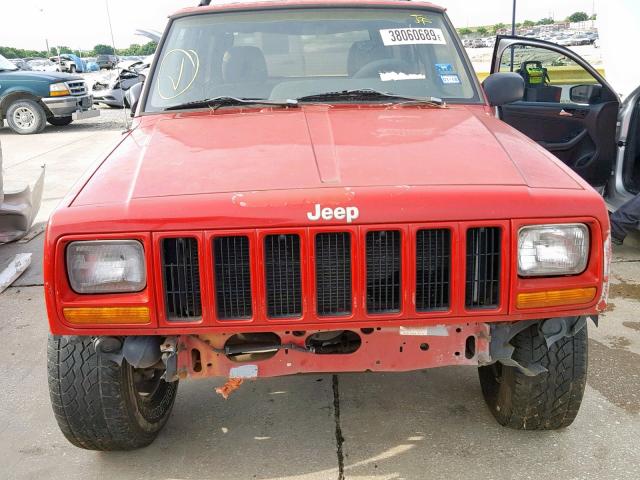 1J4FT68S6XL511029 - 1999 JEEP CHEROKEE S RED photo 9