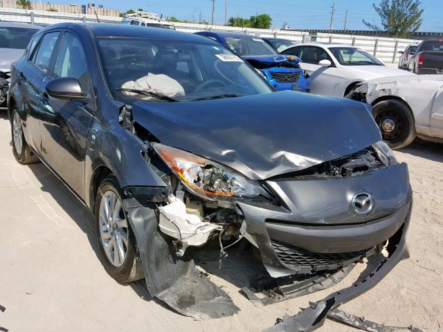 JM1BL1L78C1696989 - 2012 MAZDA 3 I GRAY photo 1