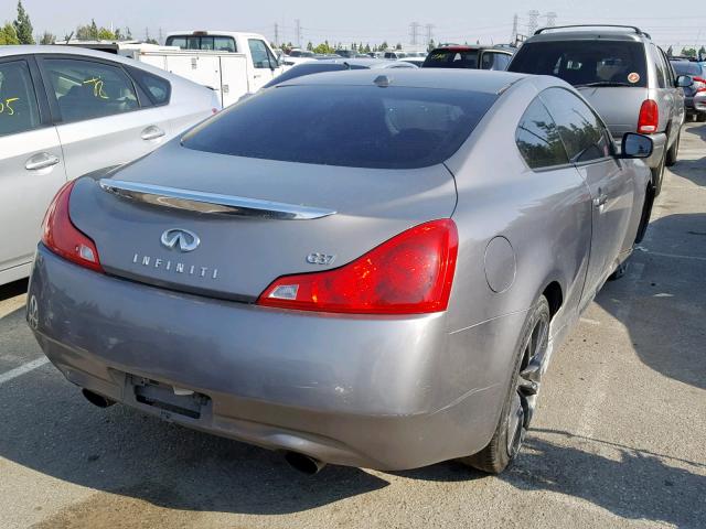 JNKCV64E88M126360 - 2008 INFINITI G37 BASE GRAY photo 4