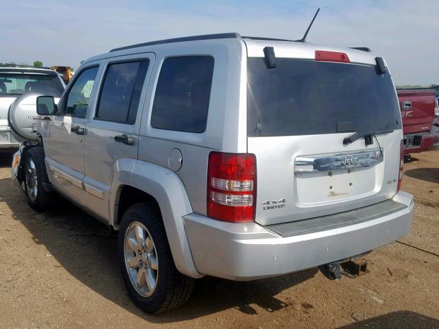 1J8GN58K68W272332 - 2008 JEEP LIBERTY LI SILVER photo 3