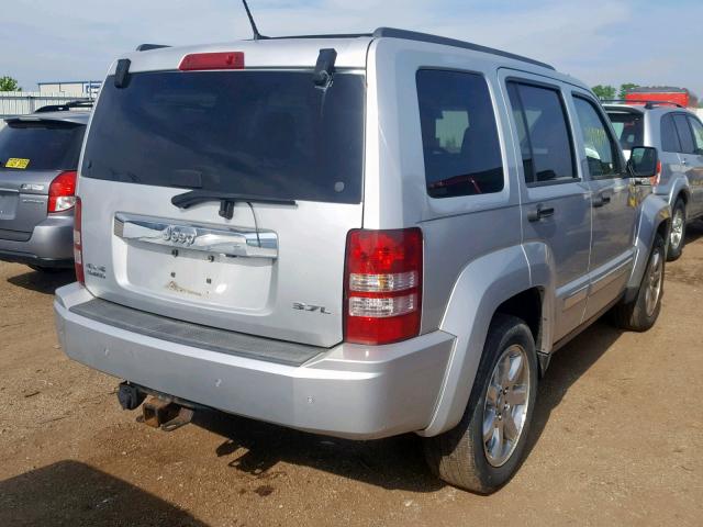 1J8GN58K68W272332 - 2008 JEEP LIBERTY LI SILVER photo 4