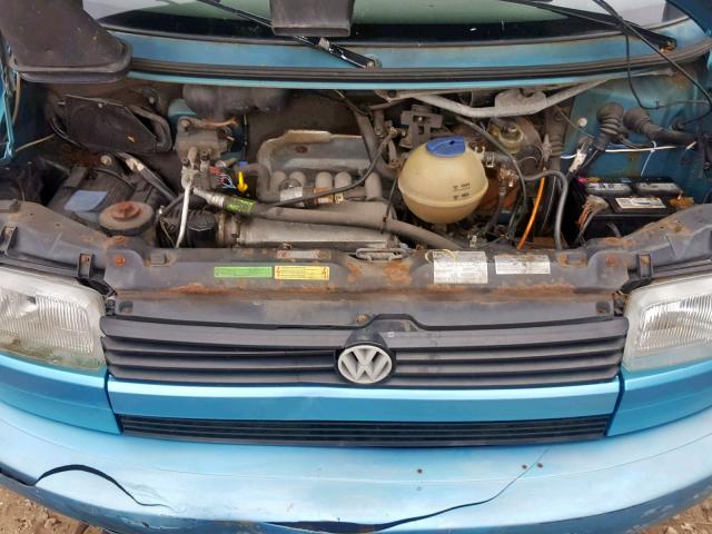 WV2KC0702PH077102 - 1993 VOLKSWAGEN EUROVAN GL TEAL photo 7