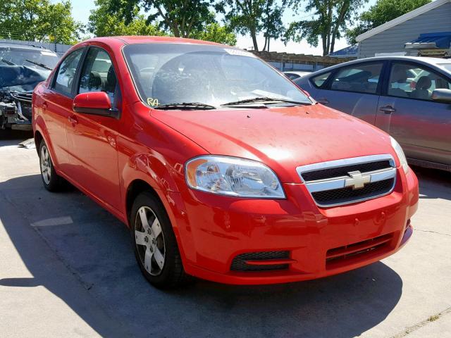 KL1TD5DE0AB129891 - 2010 CHEVROLET AVEO LS RED photo 1