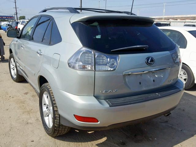 JTJHW31U182045644 - 2008 LEXUS RX 400H SILVER photo 3