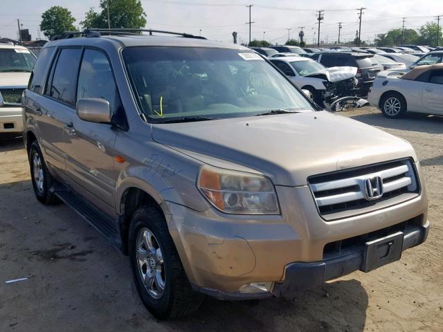 5FNYF28617B039939 - 2007 HONDA PILOT EXL GOLD photo 1