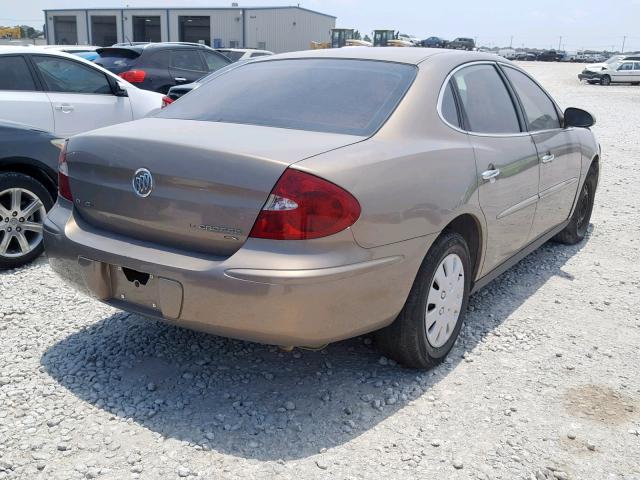 2G4WC552861225218 - 2006 BUICK LACROSSE C BROWN photo 4