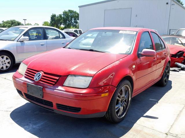 3VWSC29M5YM090608 - 2000 VOLKSWAGEN JETTA GLS RED photo 2