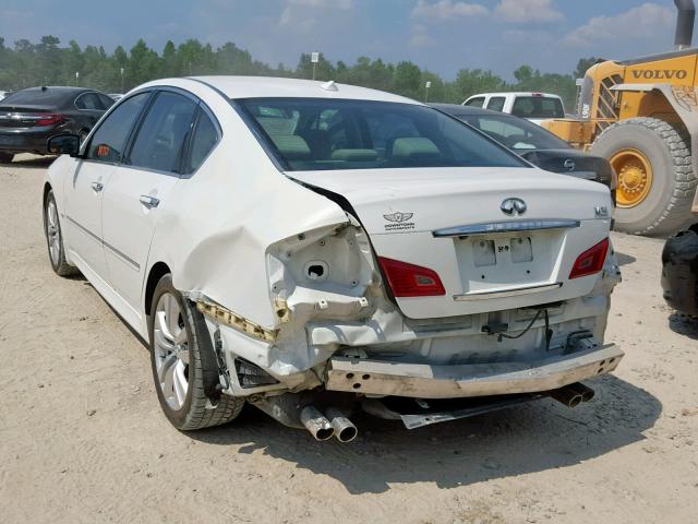 JN1CY0AP6AM910993 - 2010 INFINITI M35 BASE WHITE photo 3