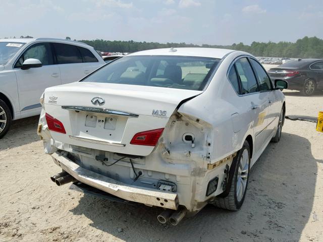 JN1CY0AP6AM910993 - 2010 INFINITI M35 BASE WHITE photo 4