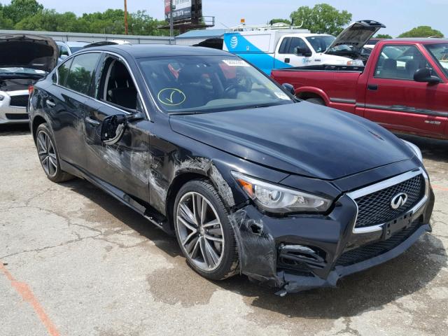 JN1BV7ARXFM399200 - 2015 INFINITI Q50 BASE BLACK photo 1