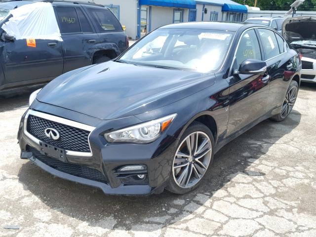 JN1BV7ARXFM399200 - 2015 INFINITI Q50 BASE BLACK photo 2