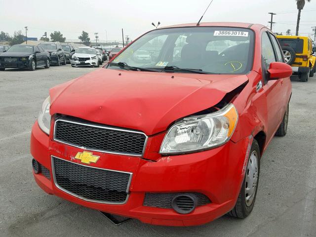 KL1TD6DE0BB142888 - 2011 CHEVROLET AVEO LS RED photo 2