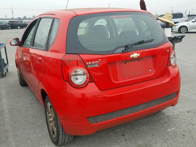 KL1TD6DE0BB142888 - 2011 CHEVROLET AVEO LS RED photo 3