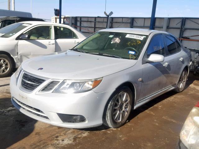 YS3FB49YX81008612 - 2008 SAAB 9-3 2.0T SILVER photo 2