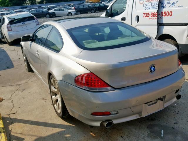 WBAEH73445B192439 - 2005 BMW 645 CI AUT SILVER photo 3