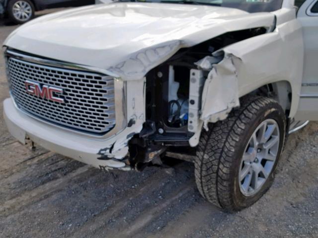 1GKS2CKJ6FR506189 - 2015 GMC YUKON DENA WHITE photo 9