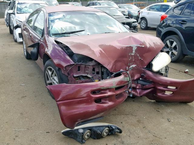 2B3HD46R1YH275504 - 2000 DODGE INTREPID MAROON photo 1