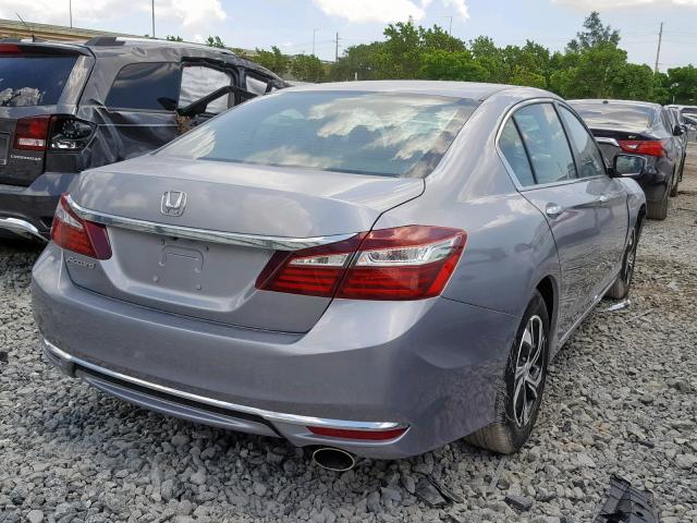 1HGCR2F35HA131805 - 2017 HONDA ACCORD LX SILVER photo 4