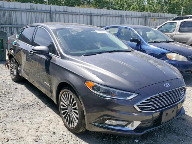 3FA6P0RU7JR161853 - 2018 FORD FUSION TIT GRAY photo 1