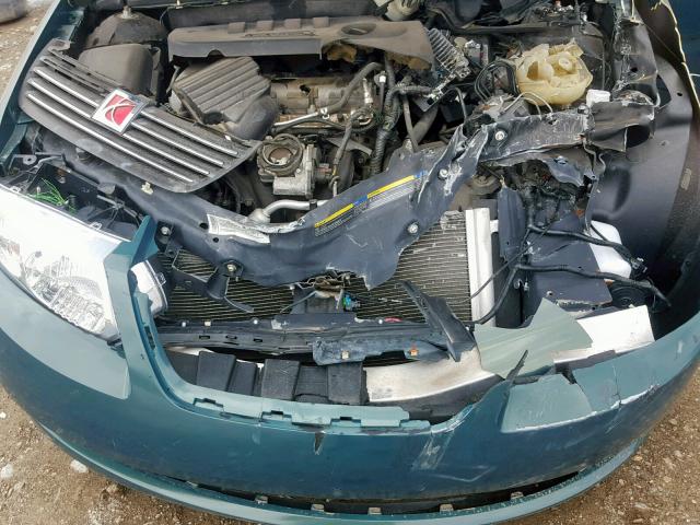 1G8AJ55F97Z187928 - 2007 SATURN ION LEVEL GREEN photo 7