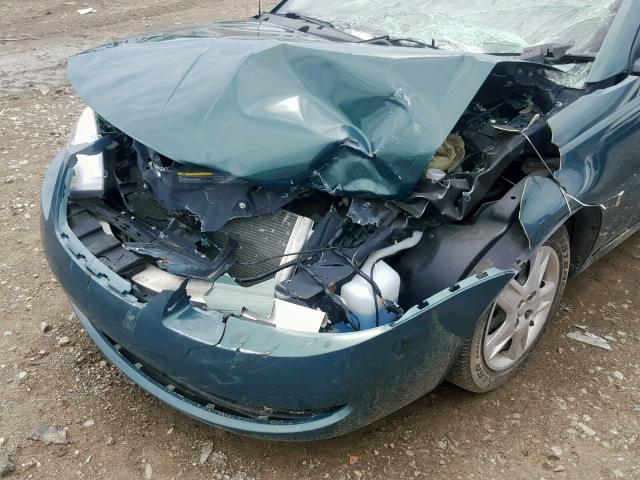 1G8AJ55F97Z187928 - 2007 SATURN ION LEVEL GREEN photo 9
