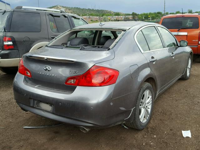 JN1CV6ARXDM757956 - 2013 INFINITI G37 SILVER photo 4