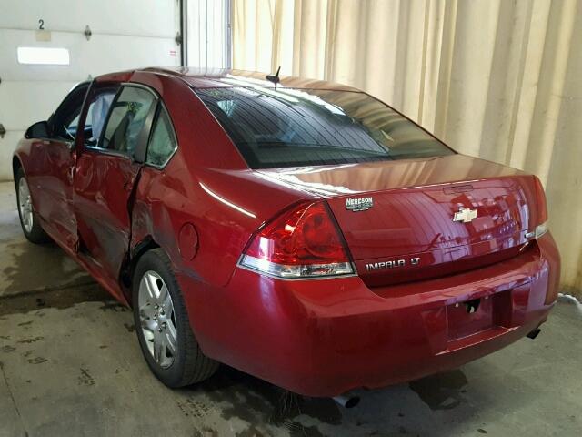 2G1WB5E39E1100672 - 2014 CHEVROLET IMPALA LIM RED photo 3