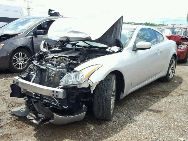 JN1CV6ELXAM150361 - 2010 INFINITI G37 SILVER photo 2