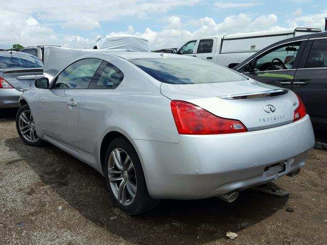 JN1CV6ELXAM150361 - 2010 INFINITI G37 SILVER photo 3