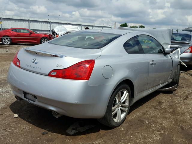 JN1CV6ELXAM150361 - 2010 INFINITI G37 SILVER photo 4