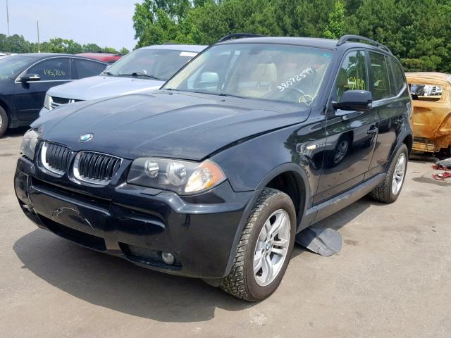 WBXPA93436WD29303 - 2006 BMW X3 3.0I BLACK photo 2