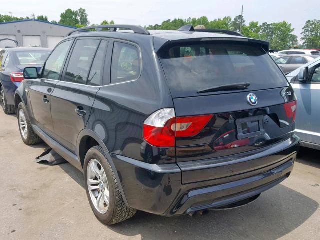 WBXPA93436WD29303 - 2006 BMW X3 3.0I BLACK photo 3