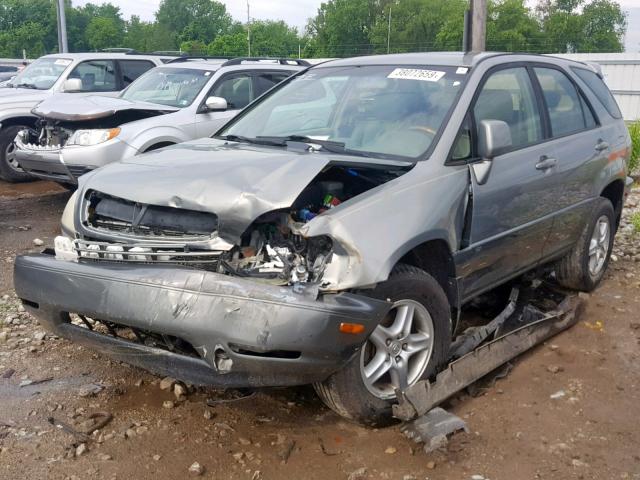 JTJHF10U630313792 - 2003 LEXUS RX 300 GRAY photo 2