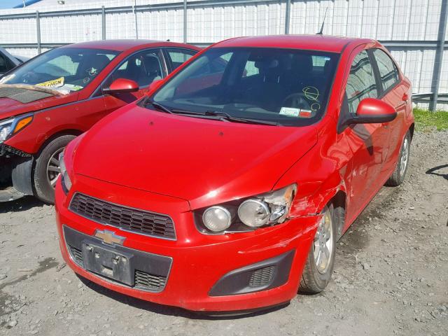 1G1JB5SH6C4141949 - 2012 CHEVROLET SONIC LS RED photo 2