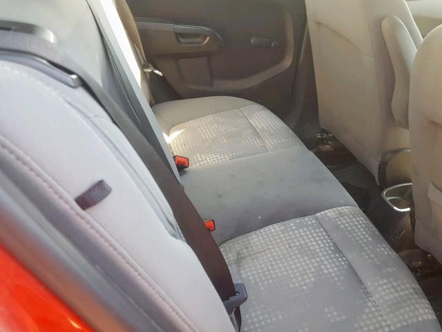 1G1JB5SH6C4141949 - 2012 CHEVROLET SONIC LS RED photo 6