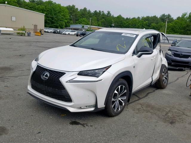 JTJBARBZ5F2030966 - 2015 LEXUS NX 200T WHITE photo 2