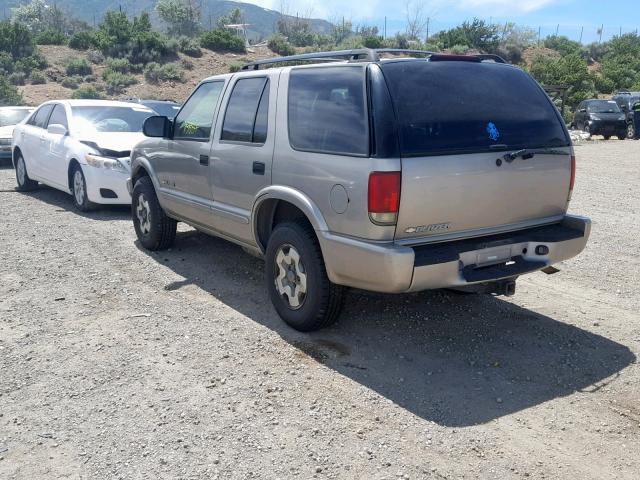 1GNDT13X84K146557 - 2004 CHEVROLET BLAZER TAN photo 3