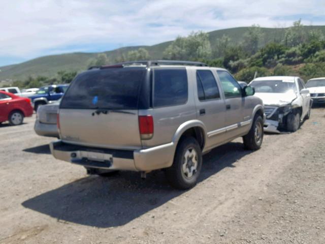 1GNDT13X84K146557 - 2004 CHEVROLET BLAZER TAN photo 4