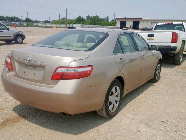 4T1BE46K97U525034 - 2007 TOYOTA CAMRY NEW GOLD photo 4