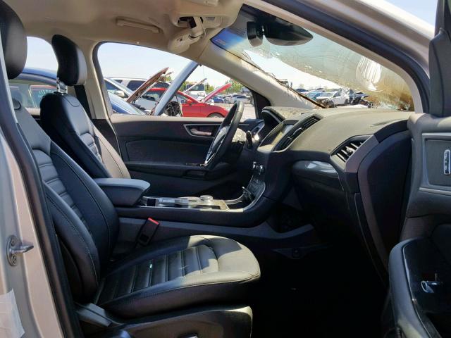 2FMPK4J97KBB29153 - 2019 FORD EDGE SEL SILVER photo 5