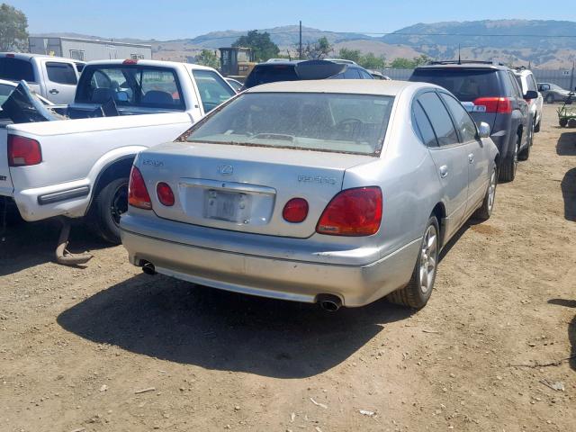 JT8BD69S910145686 - 2001 LEXUS GS 300 SILVER photo 4