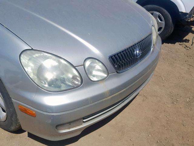 JT8BD69S910145686 - 2001 LEXUS GS 300 SILVER photo 9