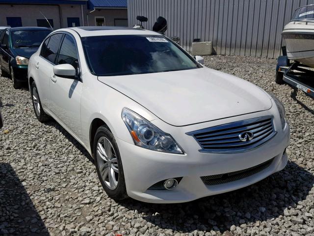 JN1CV6AR9DM355958 - 2013 INFINITI G37 WHITE photo 1