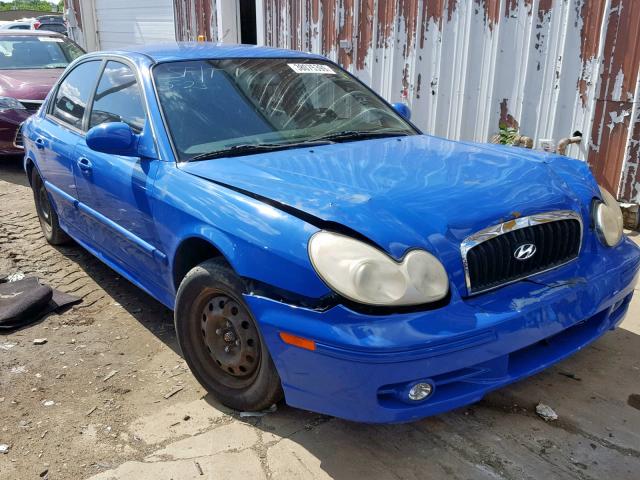 KMHWF25S94A049689 - 2004 HYUNDAI SONATA GL BLUE photo 1