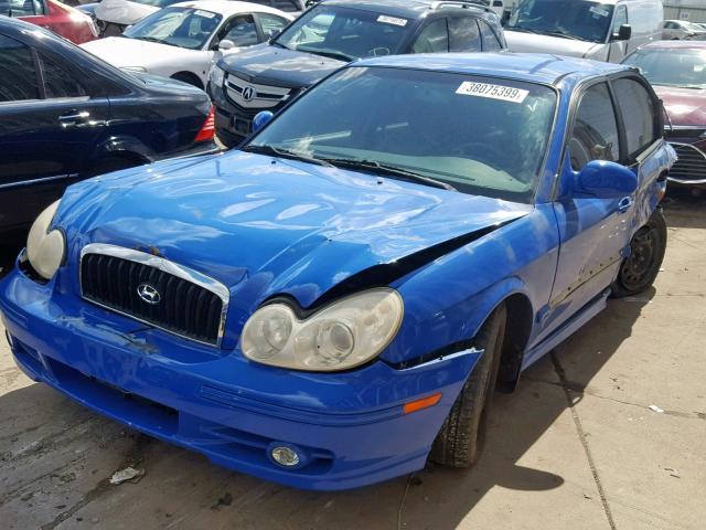 KMHWF25S94A049689 - 2004 HYUNDAI SONATA GL BLUE photo 2