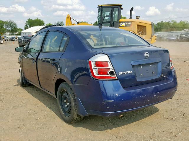 3N1AB61E58L716485 - 2008 NISSAN SENTRA 2.0 BLUE photo 3